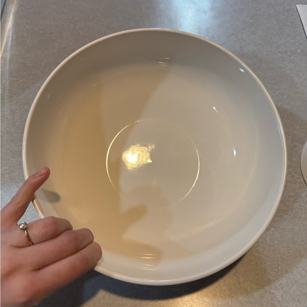 White serving Bowl